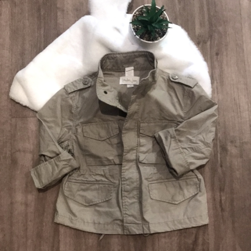 London Jean Cropped 3/4 Sleeved Women's Utility Jacket  - Size Small (EUC)